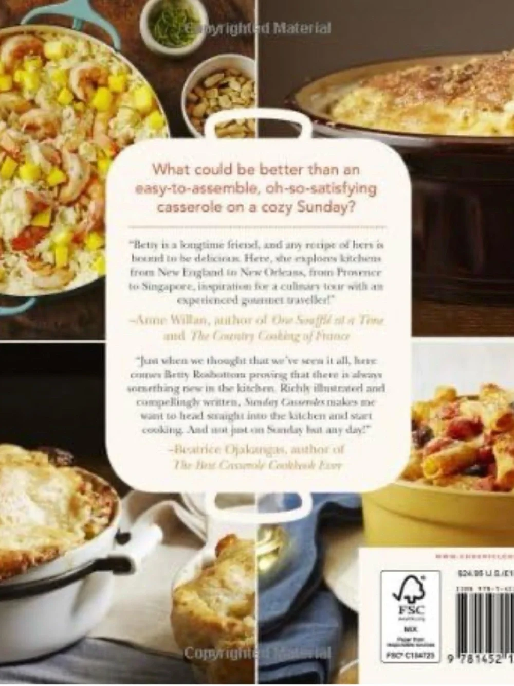 4/$20 Sunday Casseroles Complete Comfort in One Dish Betty Rosbottom Softcover